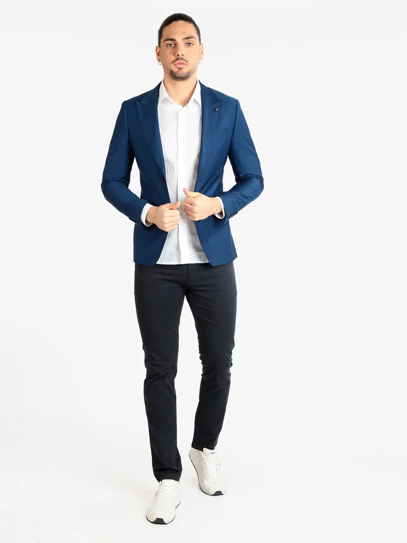 Blazer elegante da uomo - blu