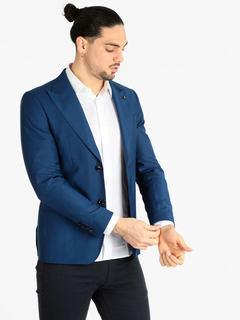 Blazer elegante da uomo - blu