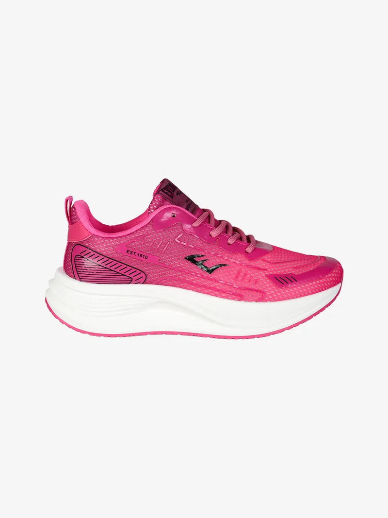 Sneakers sportive da donna con lacci - fucsia