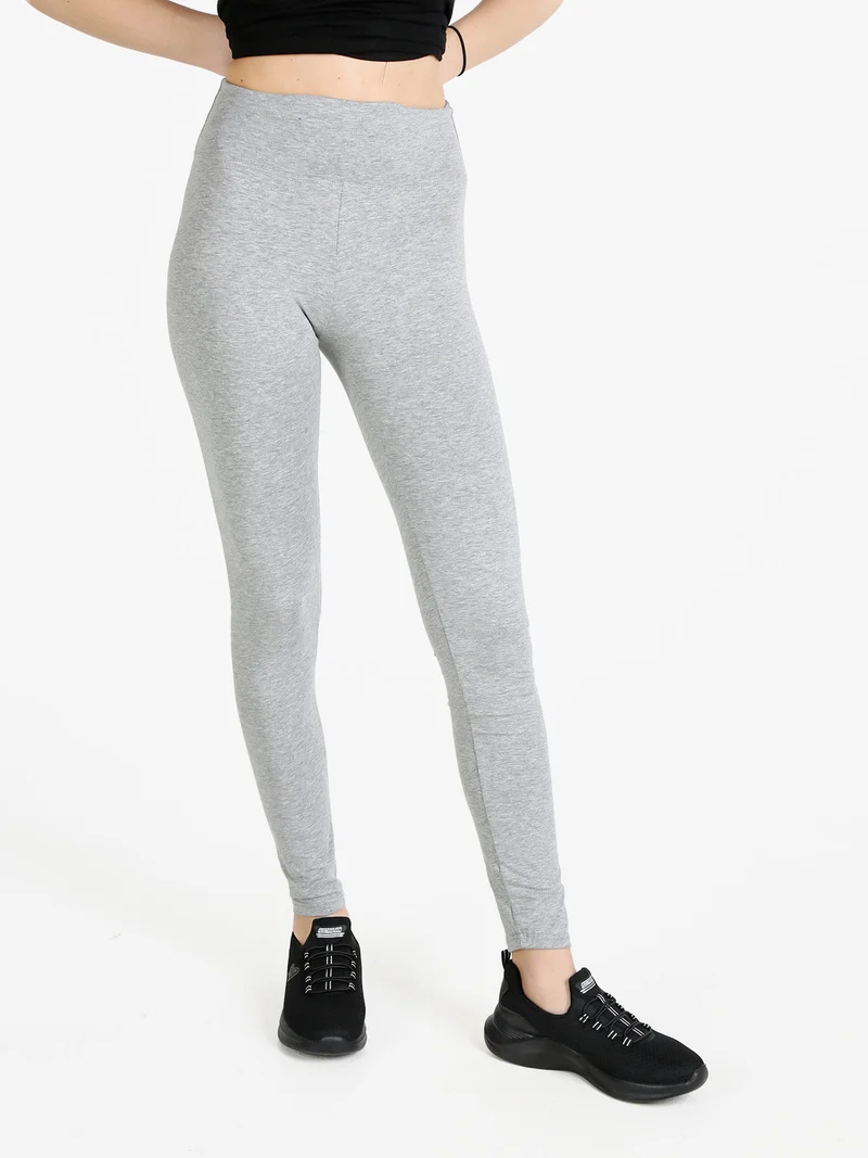 Leggings da donna traspirante effetto pancia piatta - grigio