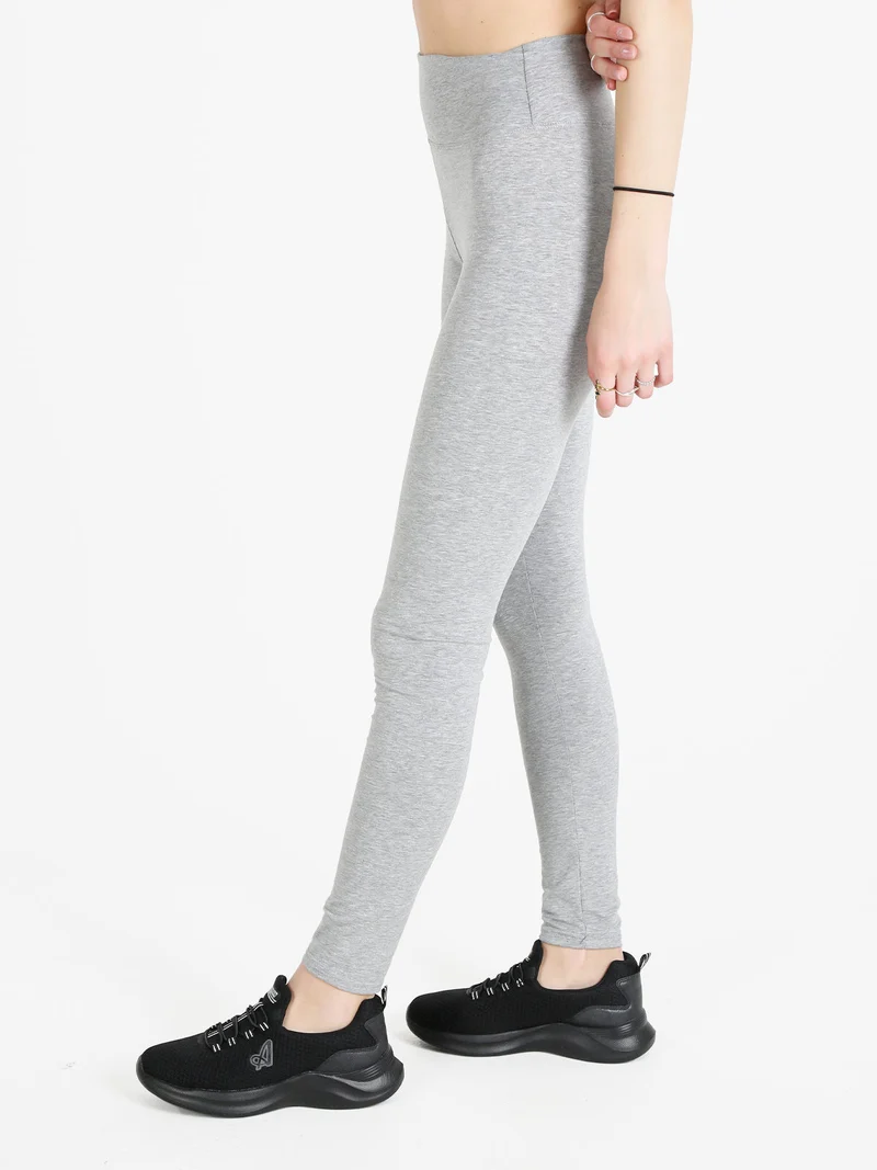 Leggings da donna traspirante effetto pancia piatta - grigio