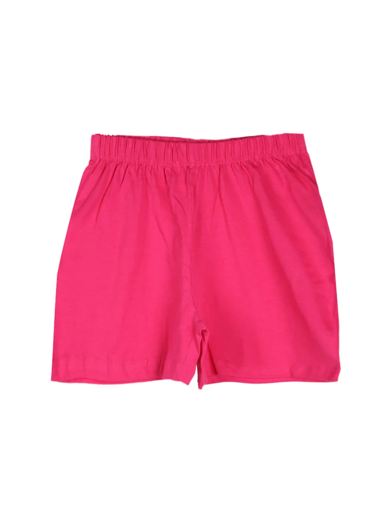 Minnie pigiama corto da bambina in cotone - fucsia