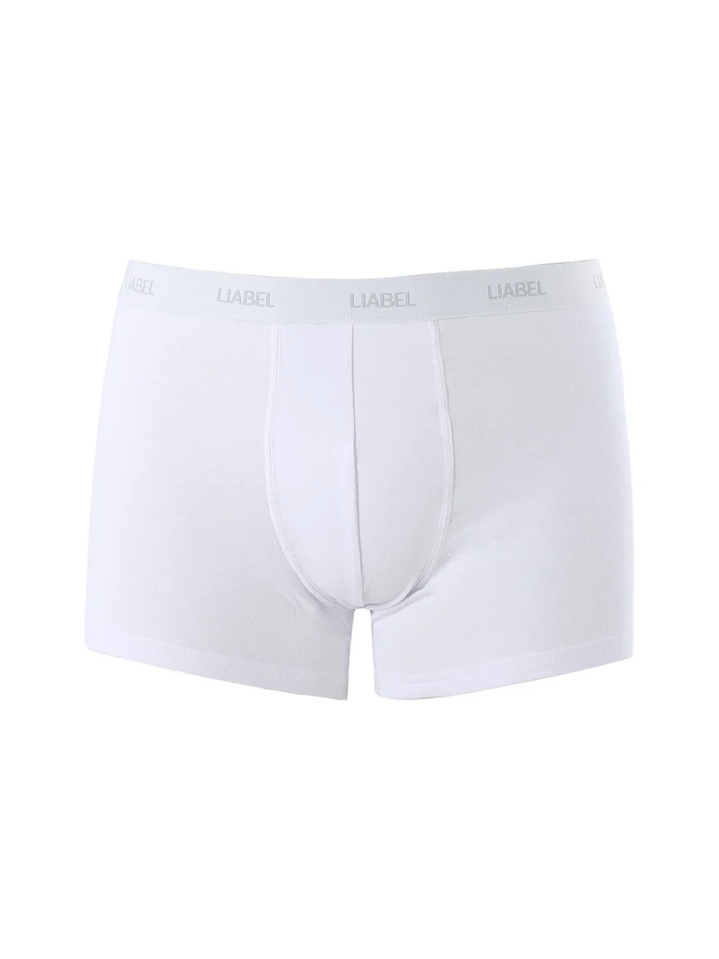 Boxer da uomo in cotone elasticizzato - bianco