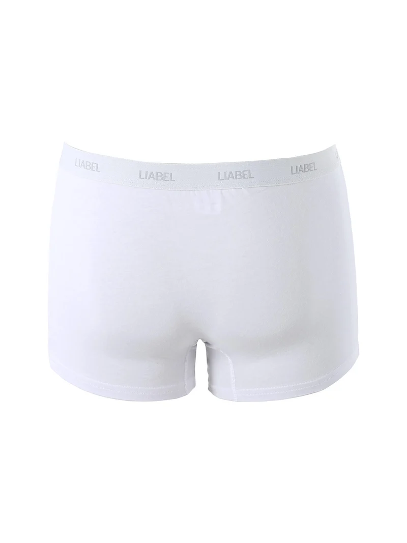 Boxer da uomo in cotone elasticizzato - bianco