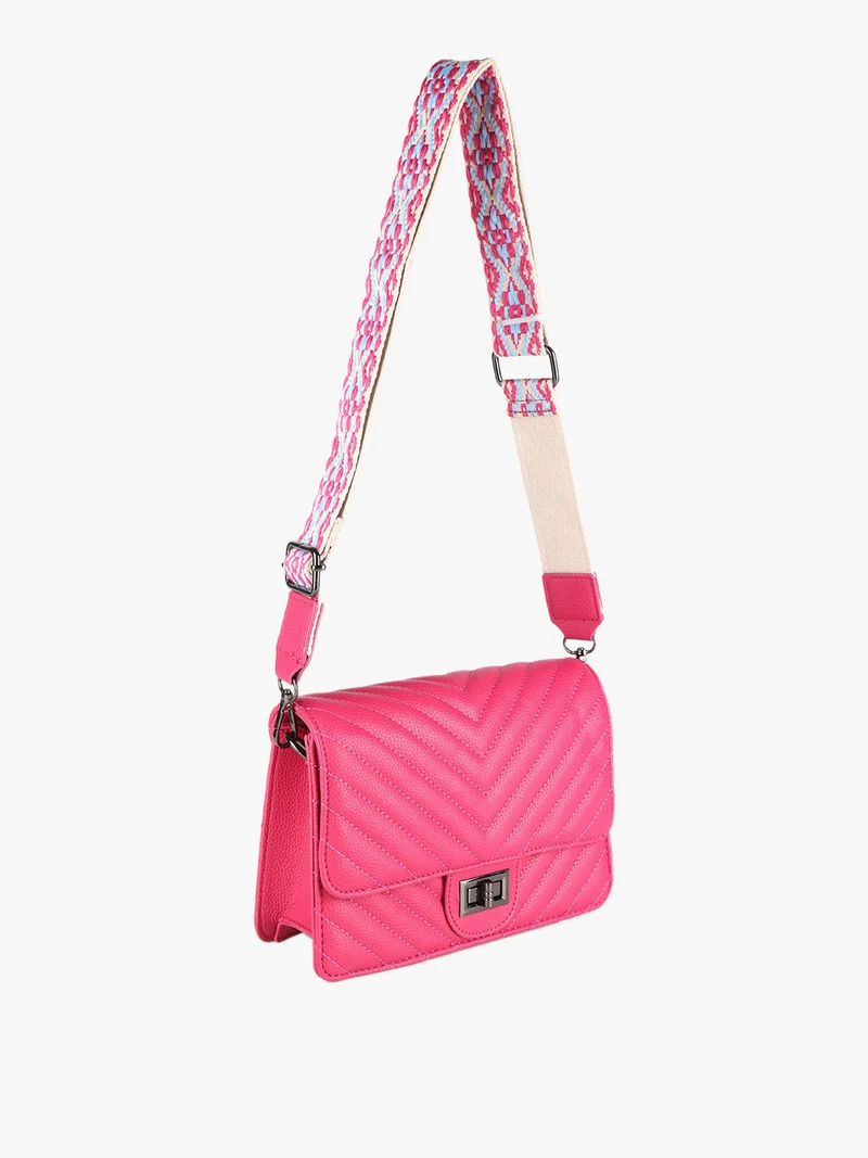 Borsetta rigida a tracolla - fucsia
