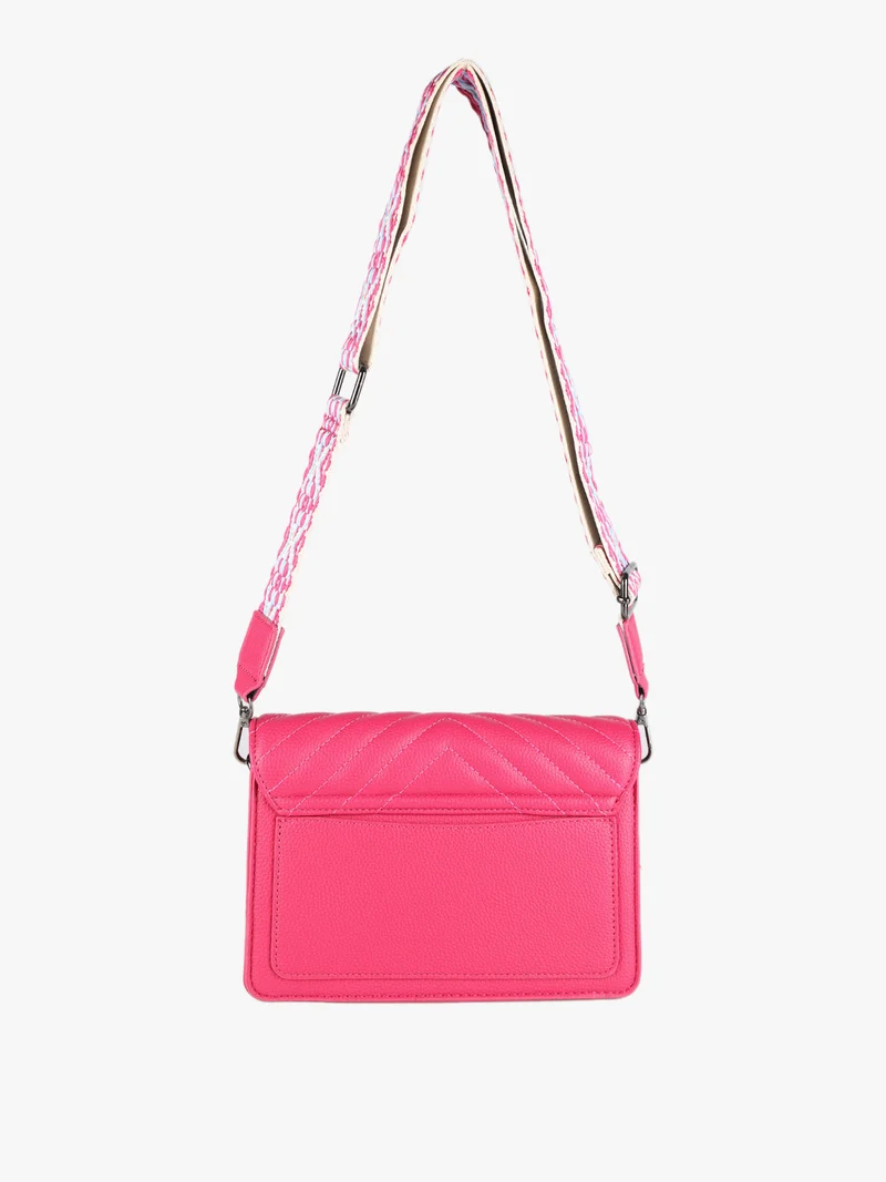 Borsetta rigida a tracolla - fucsia