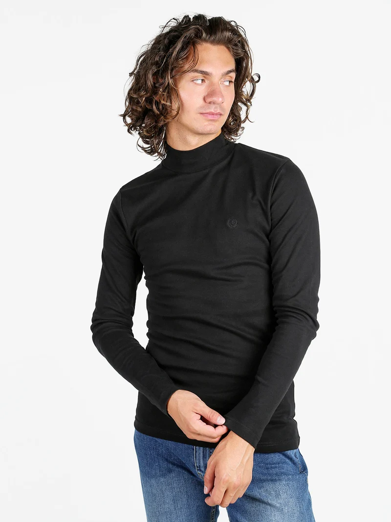 Maglia lupetto da uomo - nero