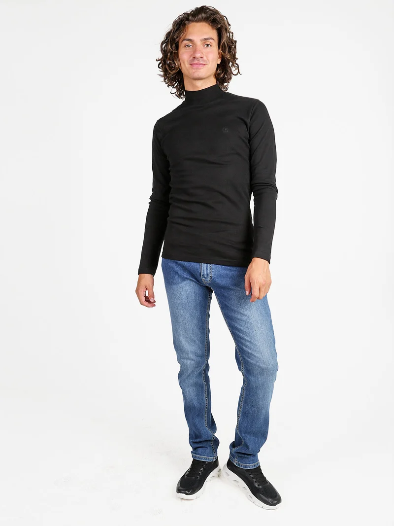 Maglia lupetto da uomo - nero