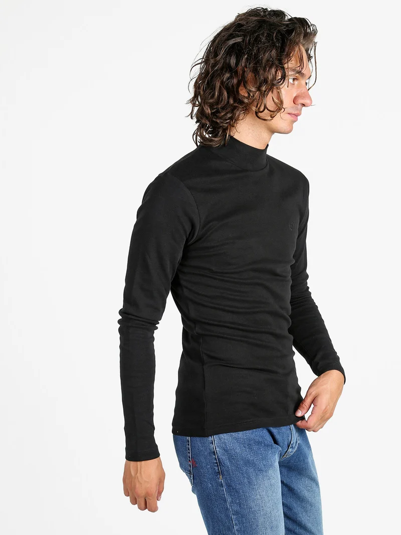 Maglia lupetto da uomo - nero
