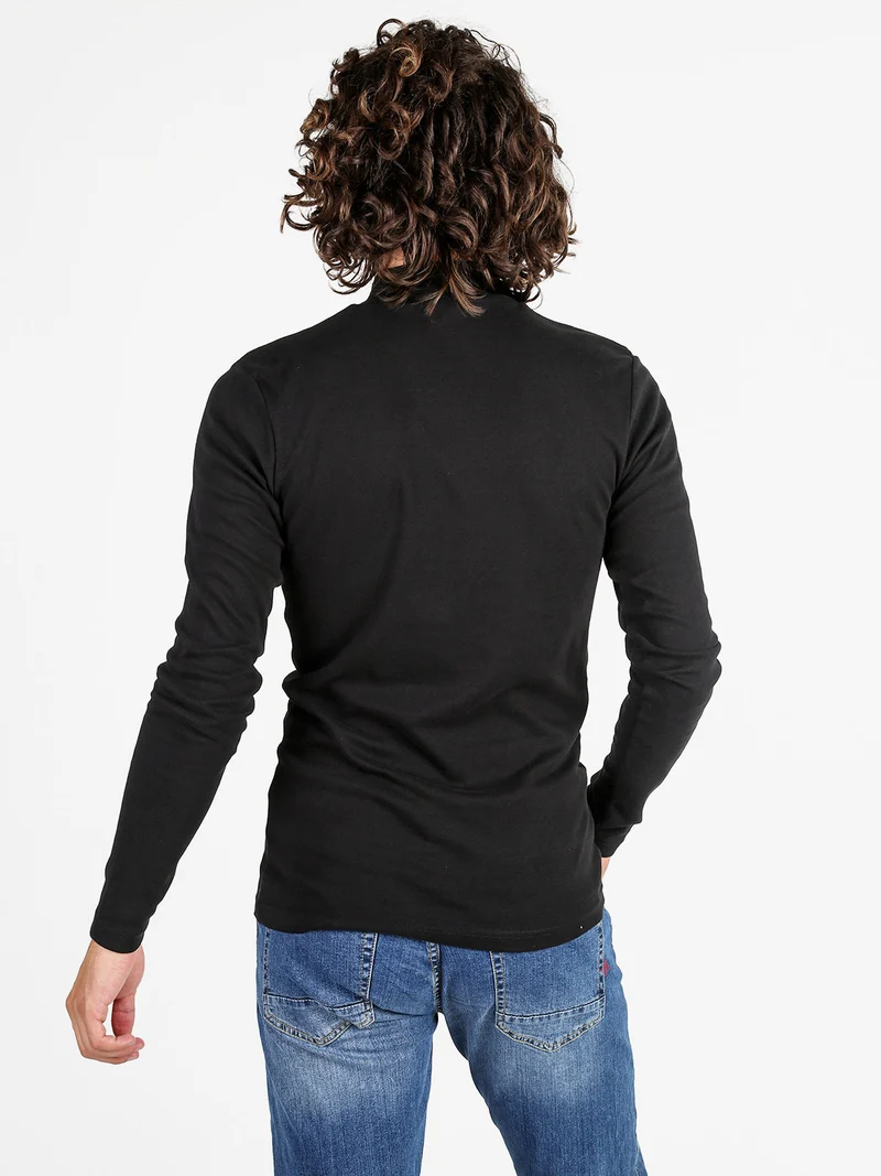 Maglia lupetto da uomo - nero