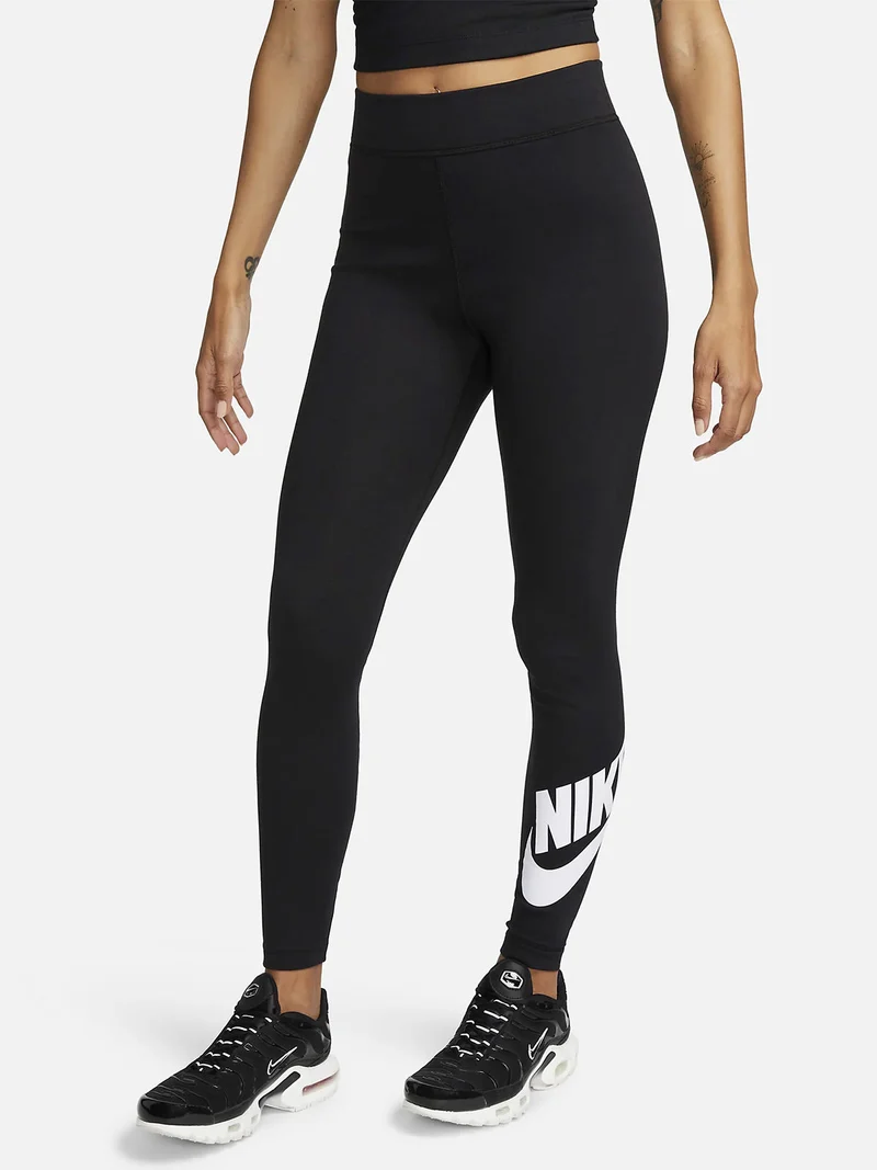 Sportswear leggings sportivi donna con logo - nero
