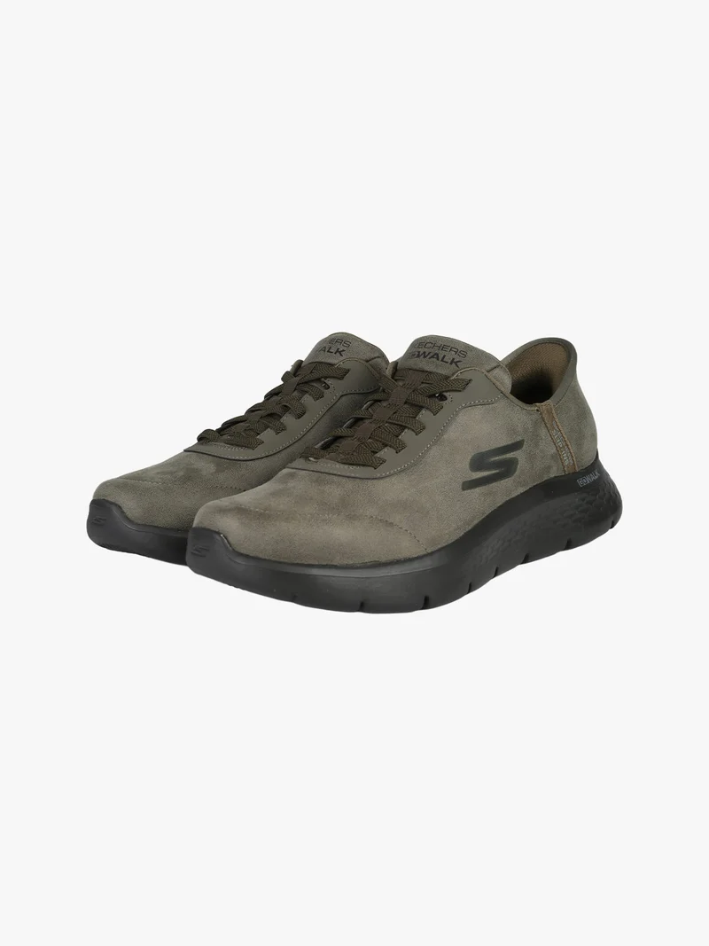 GO WALK FLEX SMOOTH Sneakers in pelle da uomo - Oliva
