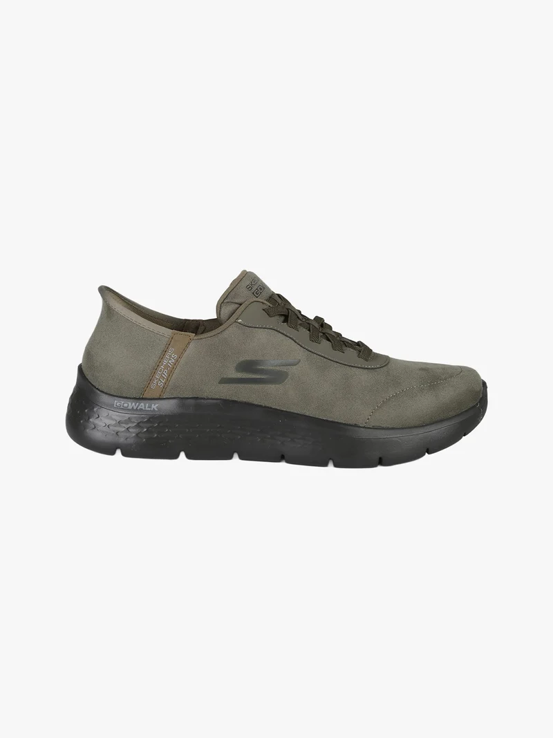 GO WALK FLEX SMOOTH Sneakers in pelle da uomo - Oliva