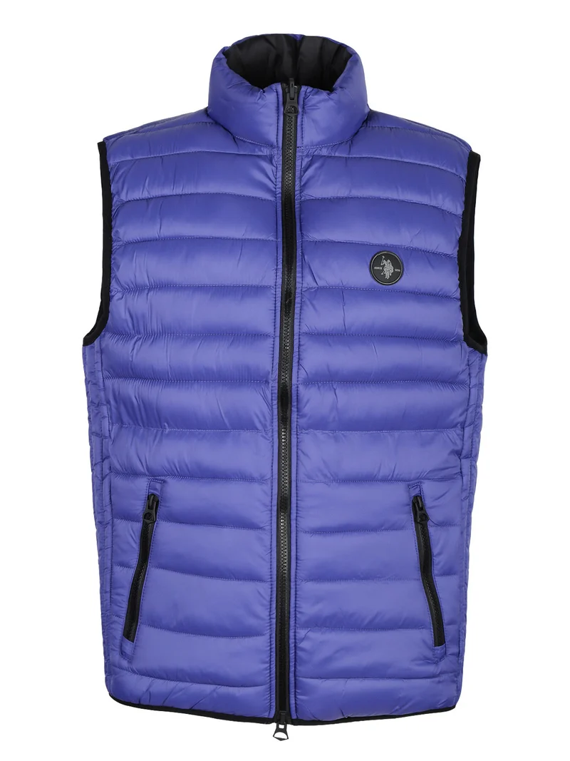 Giubbino smanicato uomo reversibile - blu