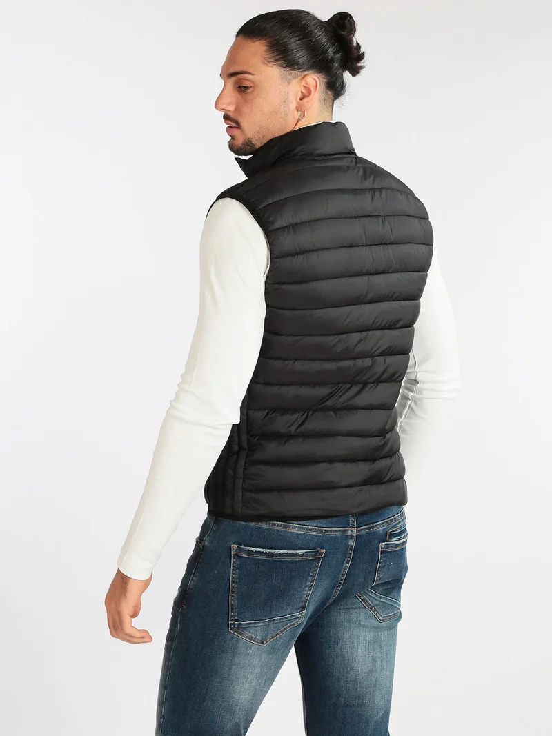 Giubbino smanicato uomo reversibile - blu