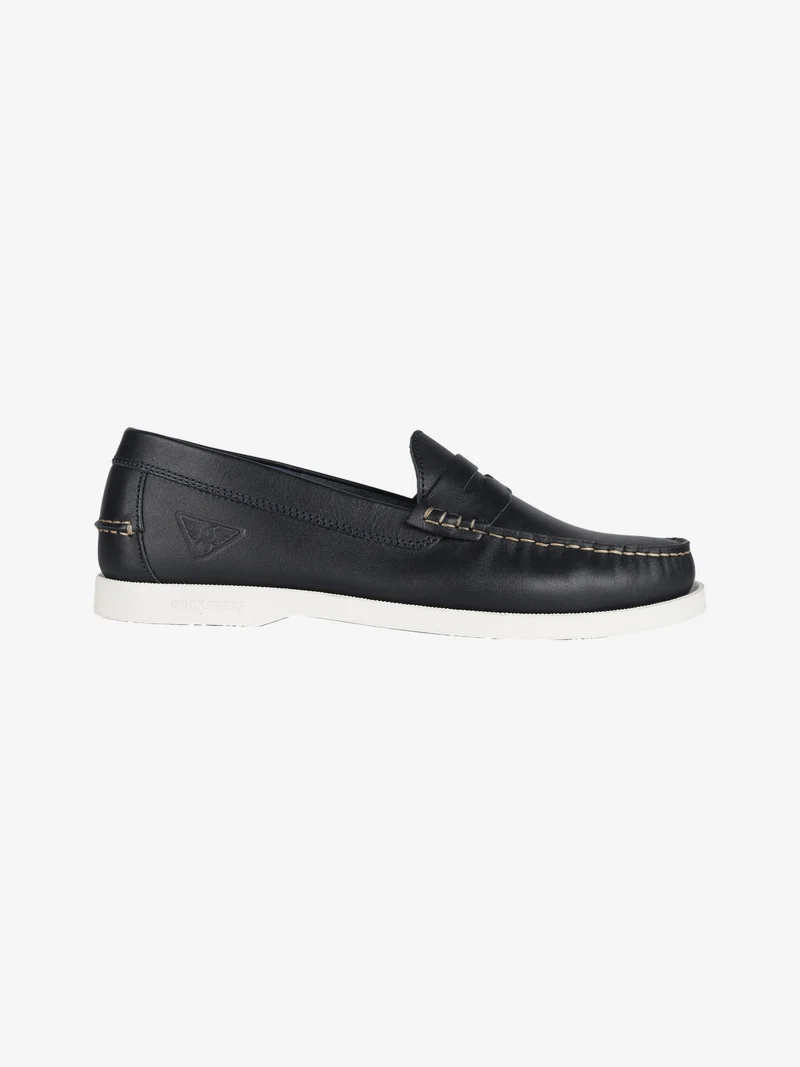 Mocassini in pelle uomo - blu scuro