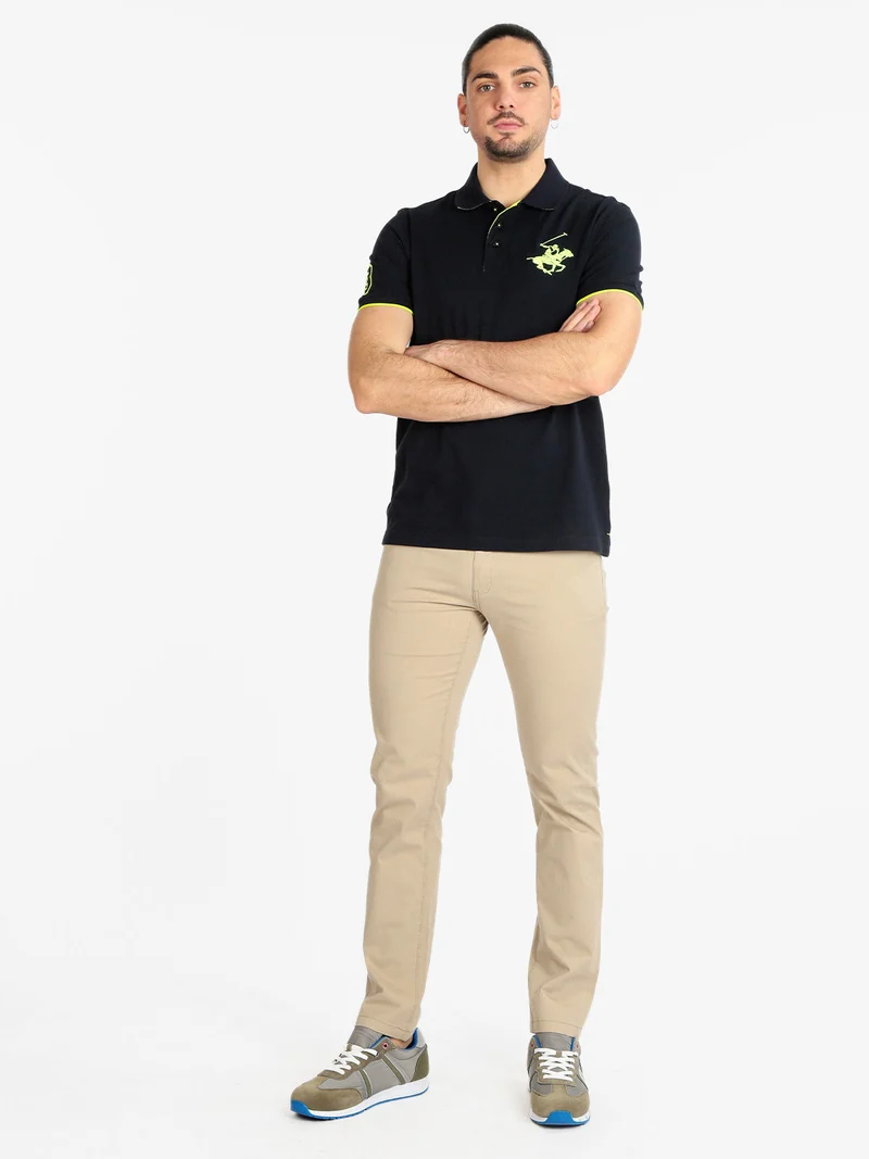 Pantaloni casual da uomo in cotone - sabbia