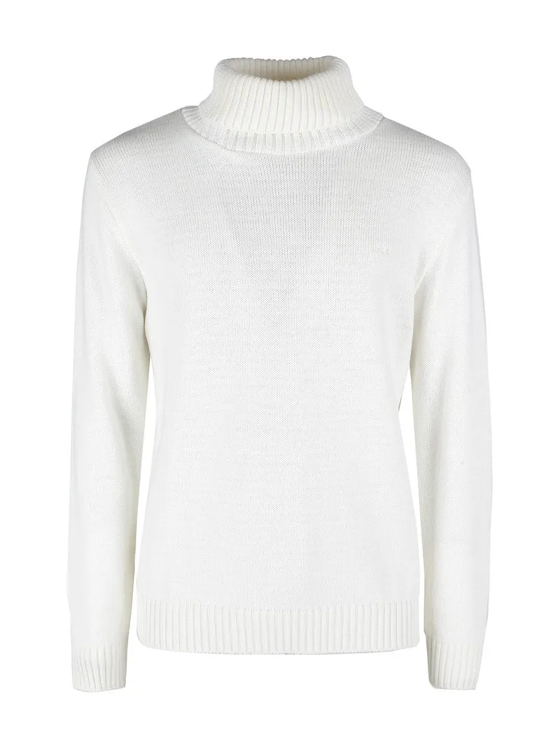 Maglione da uomo dolcevita - bianco