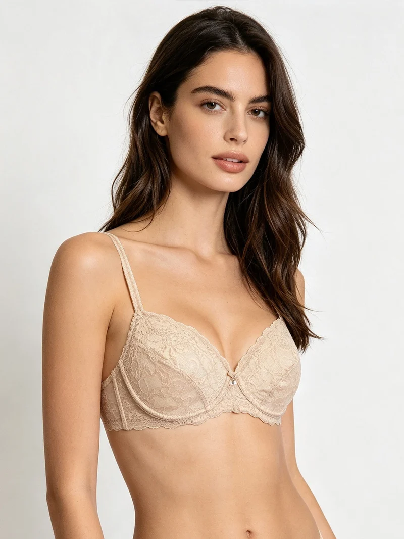 ALLURE 2672 Reggiseno sfoderato con ferretto coppa C - cipria