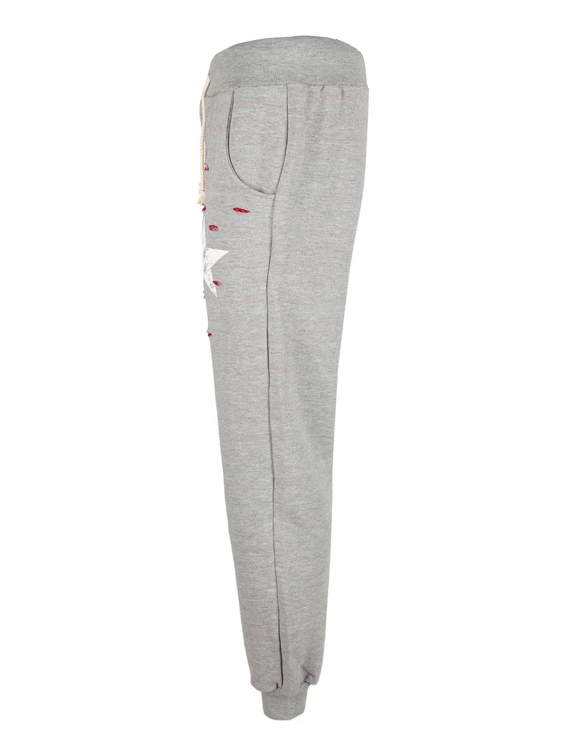 Pantaloni sportivi in felpa uomo con stampa