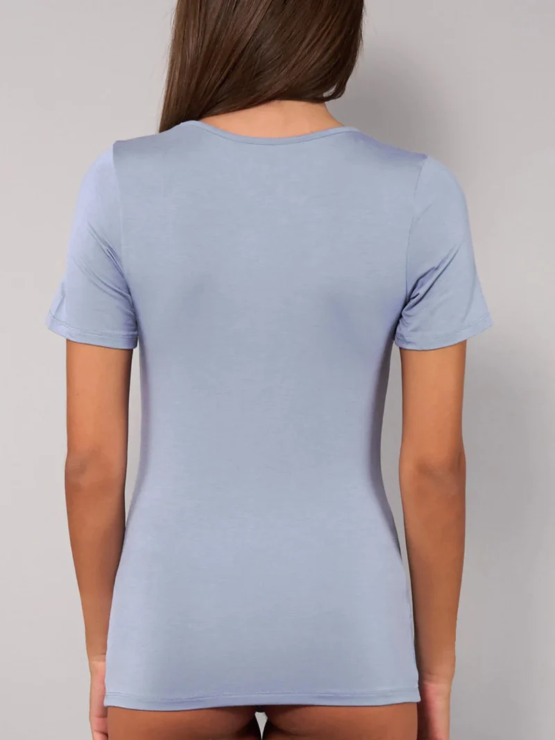 T-shirt intima donna in modal - cielo