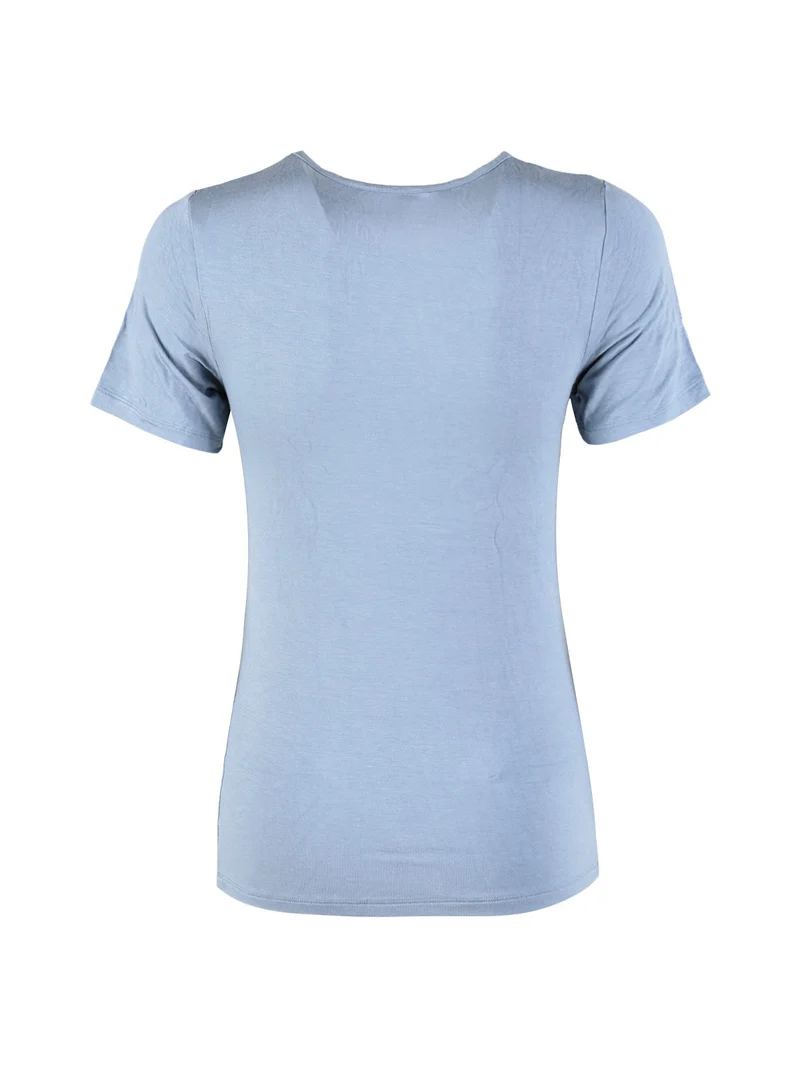 T-shirt intima donna in modal - cielo