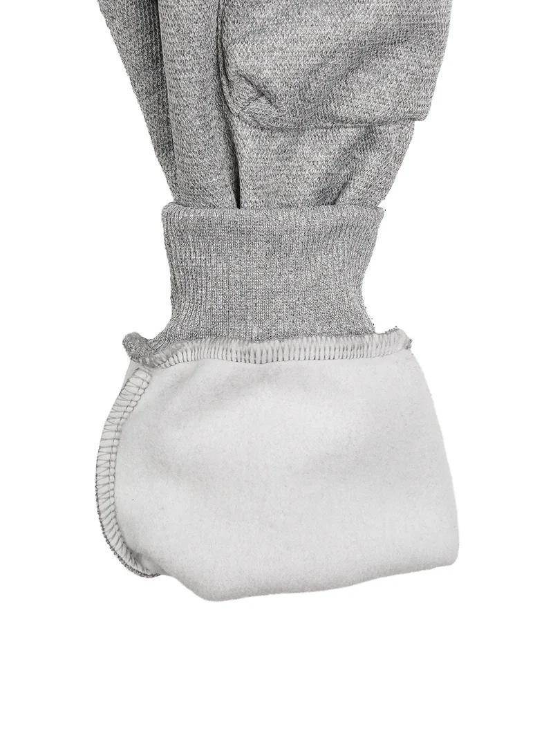 Pantaloni cargo da bambino con coulisse e catena decorativa - grigio