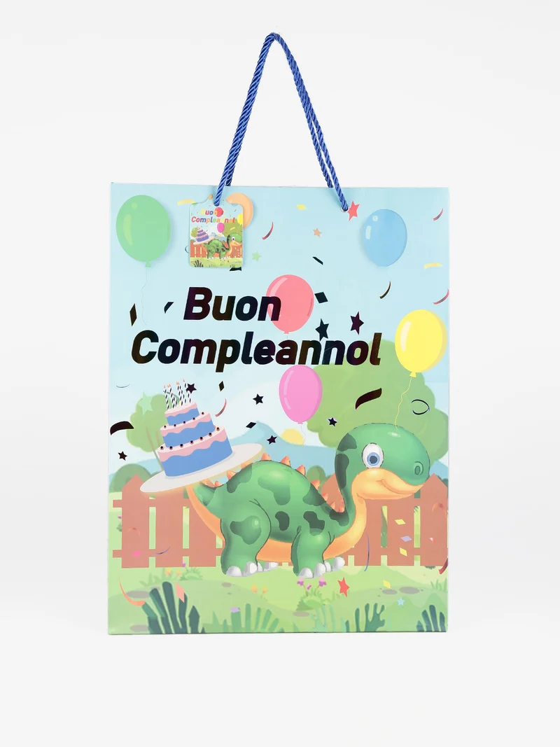 Sacchetto regalo grande 42 x 32 x 11 cm - azzurro