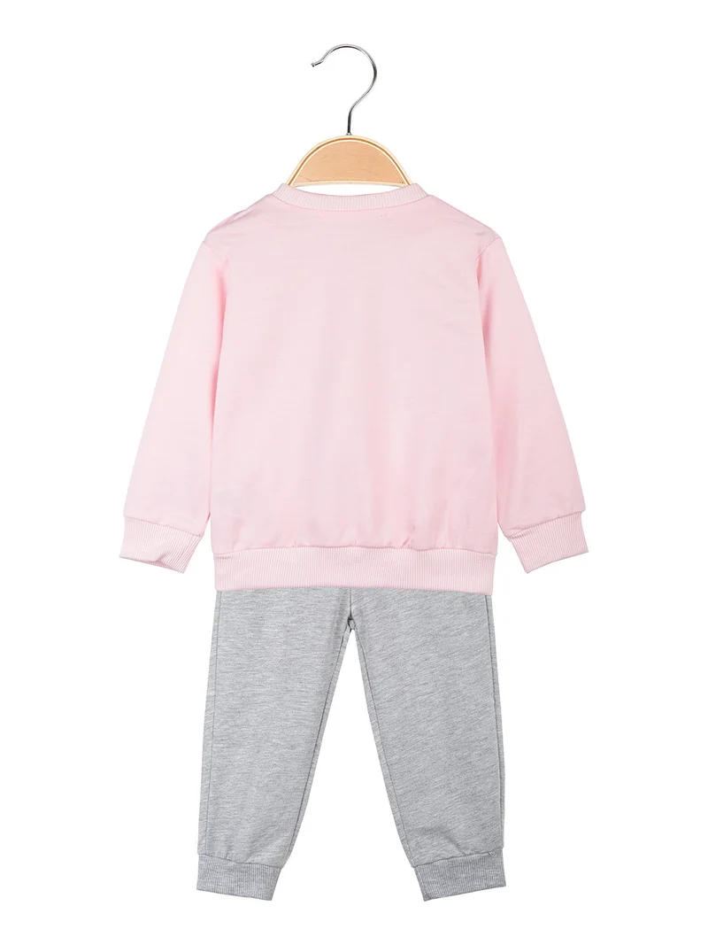 Completo tuta da neonata 2 pezzi - rosa