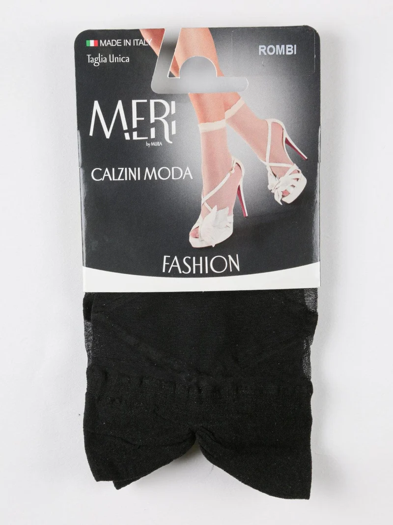 Calzine moda rombi - nero