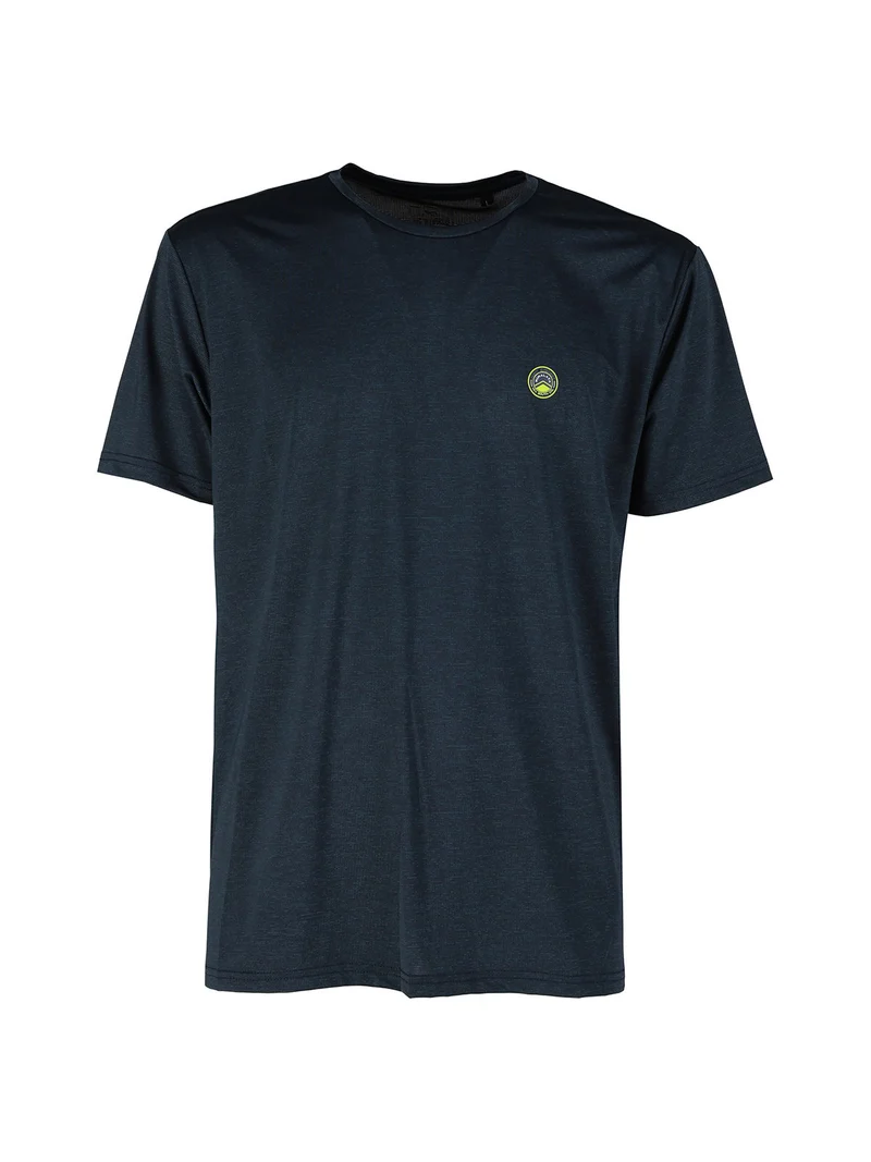 T-shirt sportiva da uomo in tessuto tecnico - blu scuro