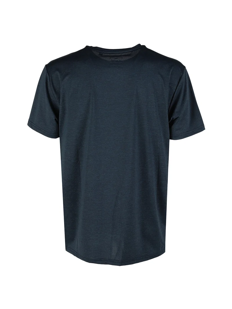 T-shirt sportiva da uomo in tessuto tecnico - blu scuro