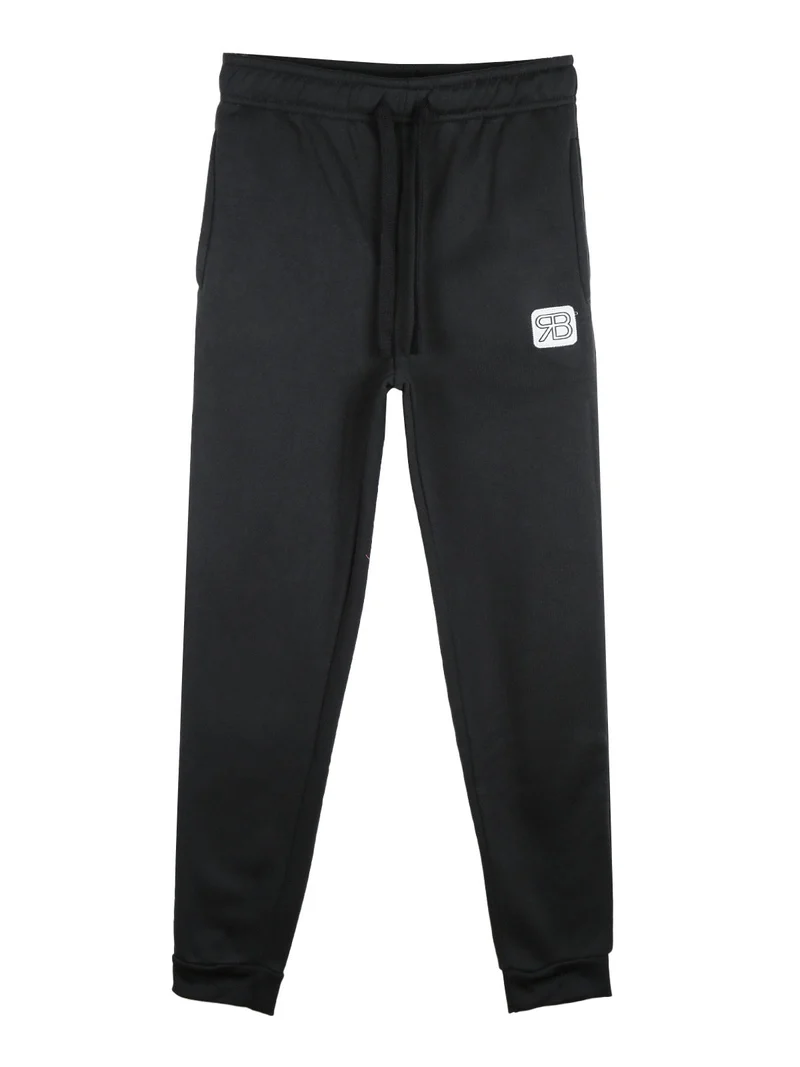 Pantaloni sportivi da ragazza felpati - nero