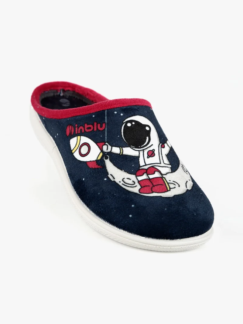 Pantofole bambino con disegno - blu