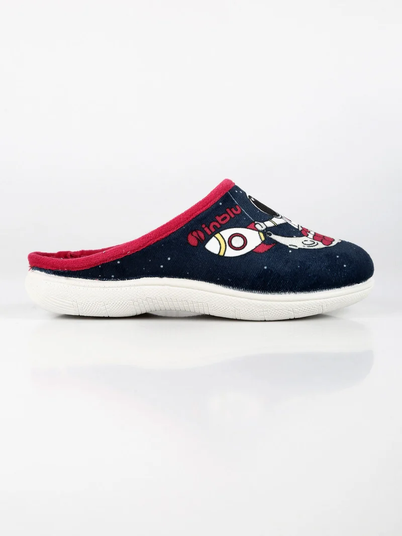 Pantofole bambino con disegno - blu