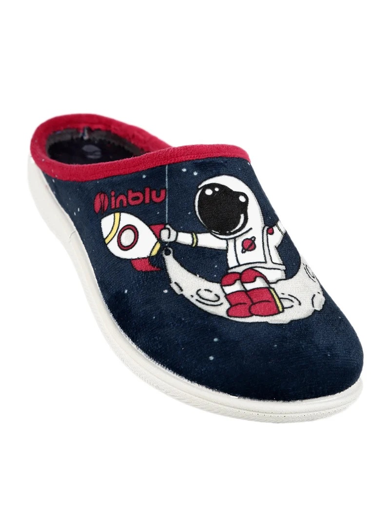 Pantofole bambino con disegno - blu