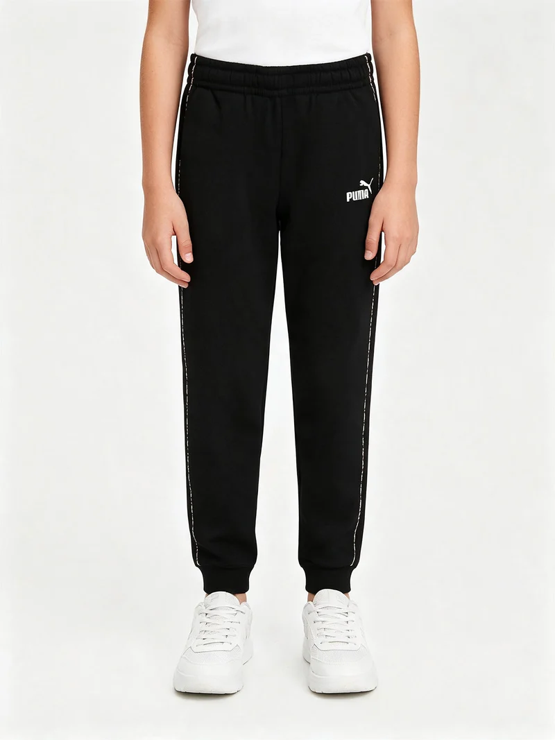 Pantaloni tuta da ragazza con interno in caldo cotone - nero