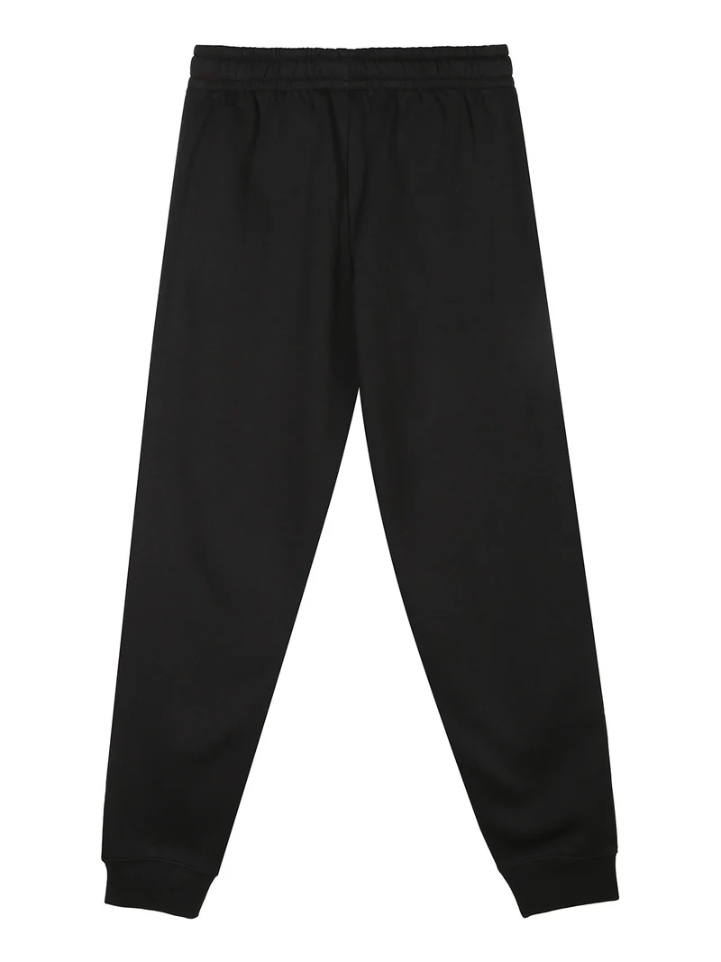 Pantaloni tuta da ragazza con interno in caldo cotone - nero