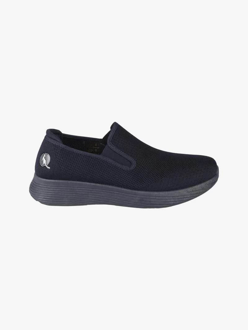 Sneakers uomo slip on in tessuto - blu scuro