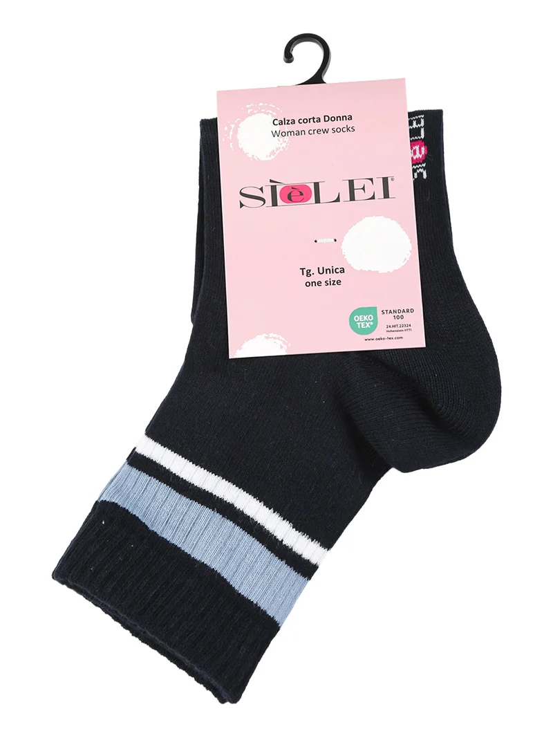 Calze corte tennis da donna - blu scuro