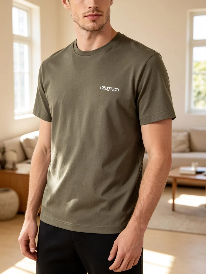 T-shirt da uomo con logo - oliva