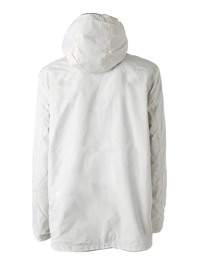 Giacca a vento da donna reversibile con cappuccio - blu scuro
