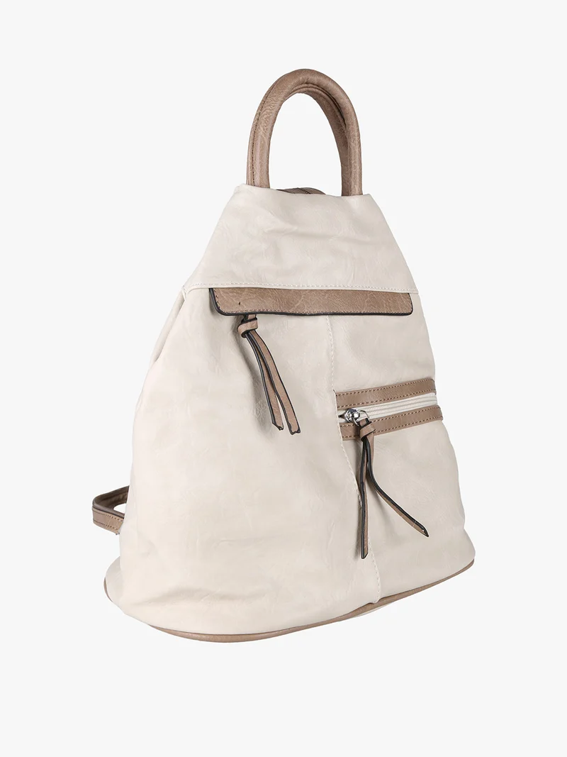 Zaino donna in ecopelle - beige