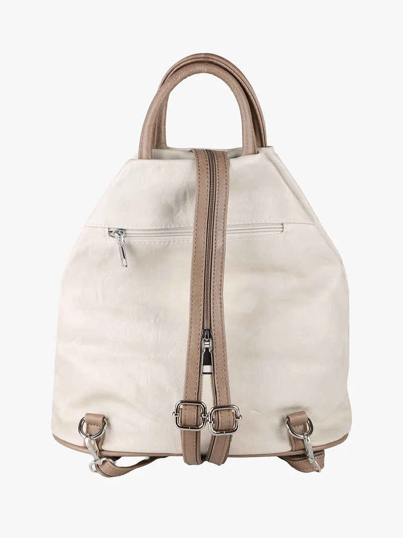 Zaino donna in ecopelle - beige