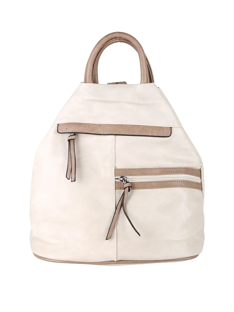 Zaino donna in ecopelle - beige