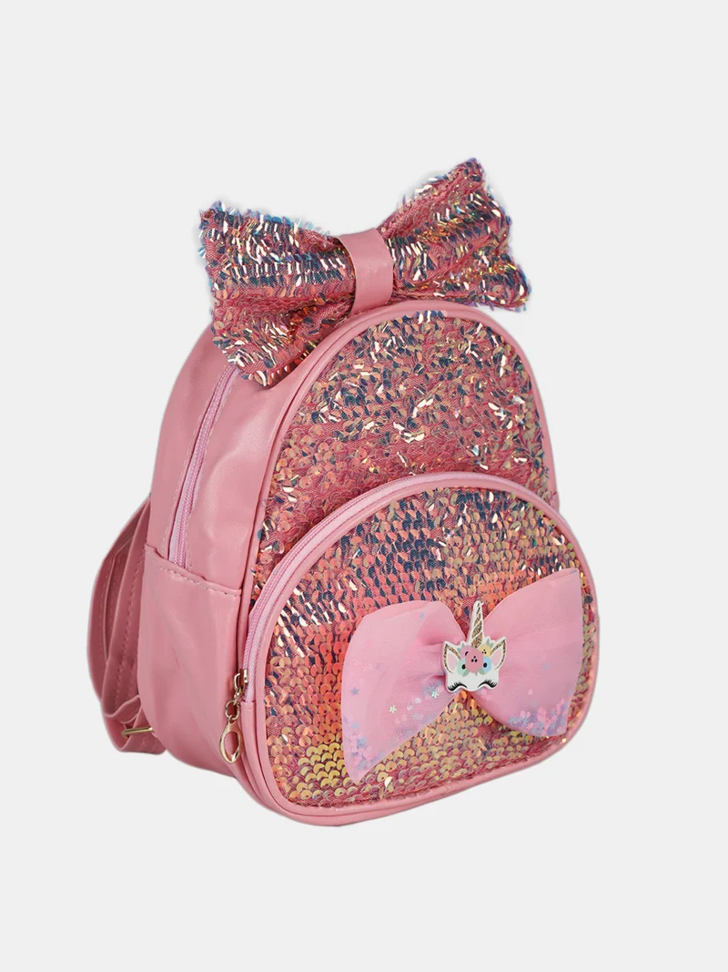 Zainetto da bambina con paillettes luccicanti - rosa
