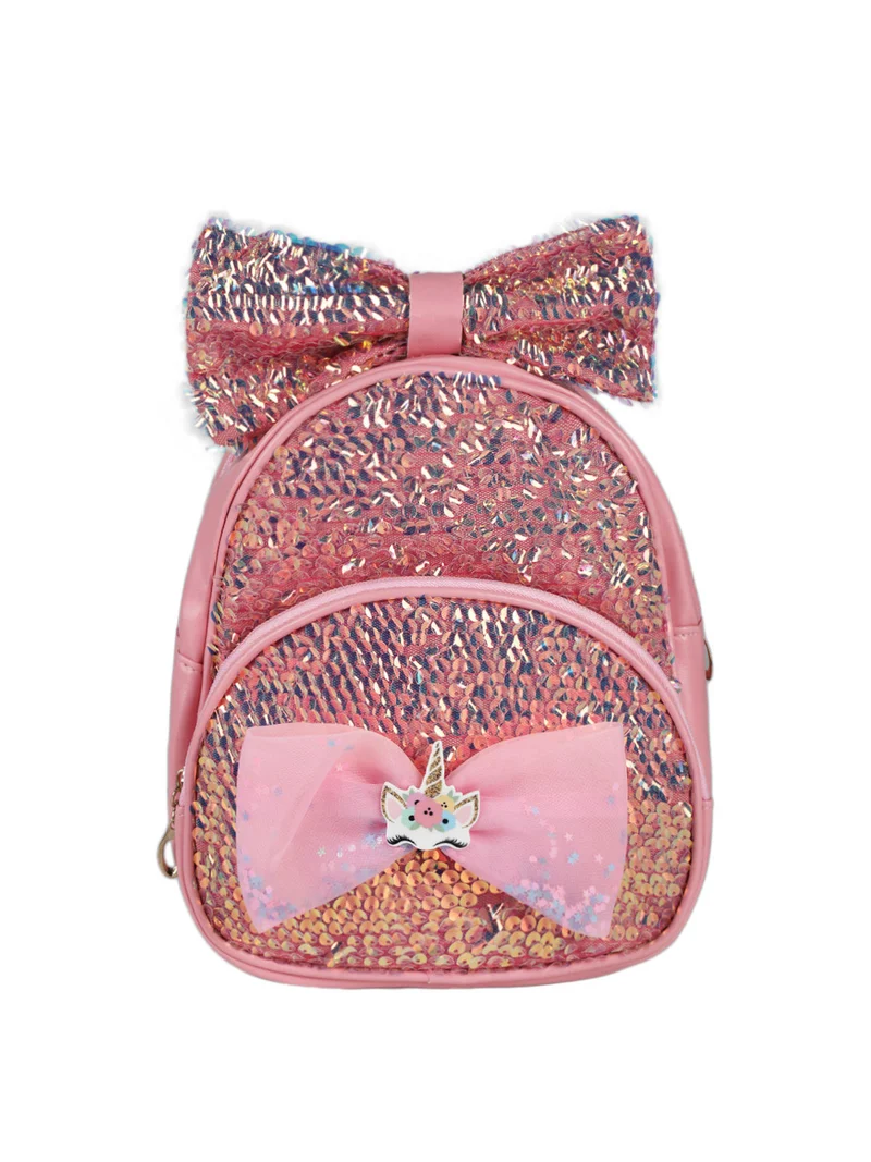 Zainetto da bambina con paillettes luccicanti - rosa