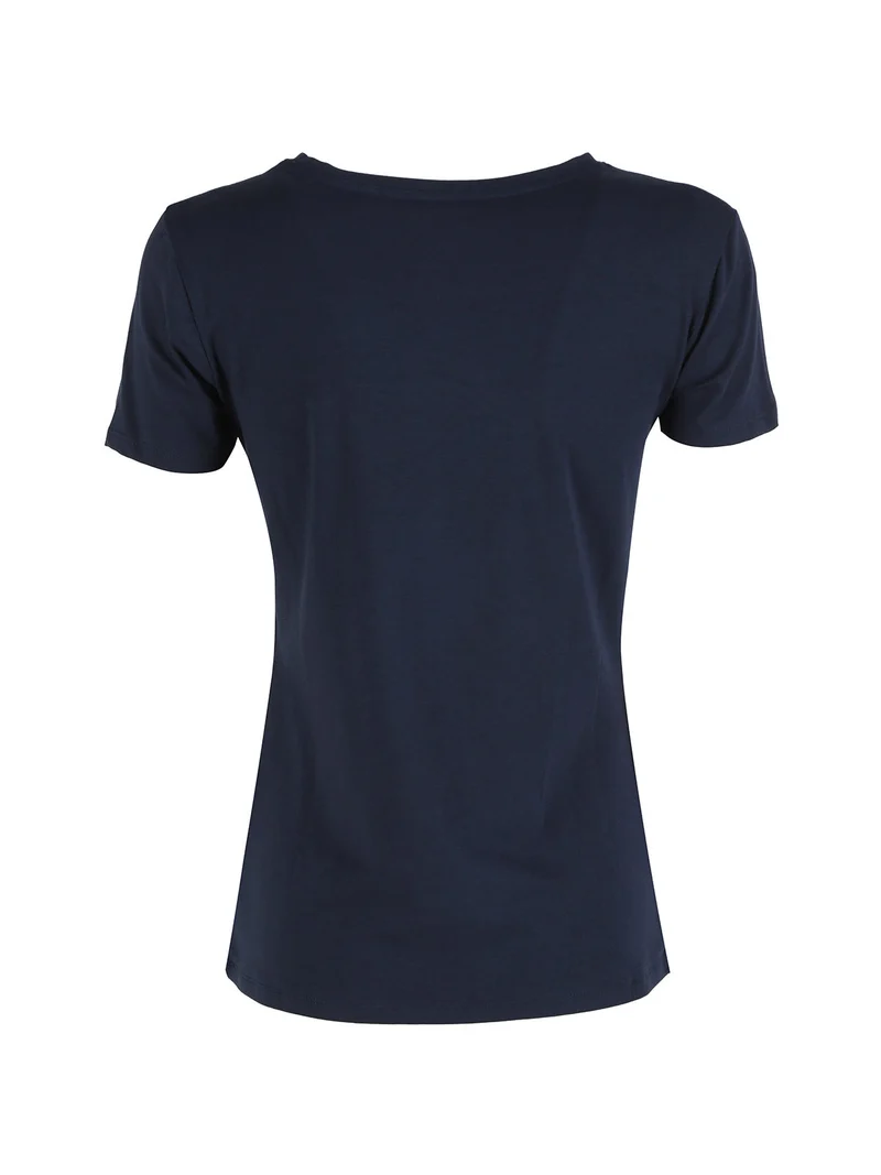 T-shirt donna in cotone - blu scuro