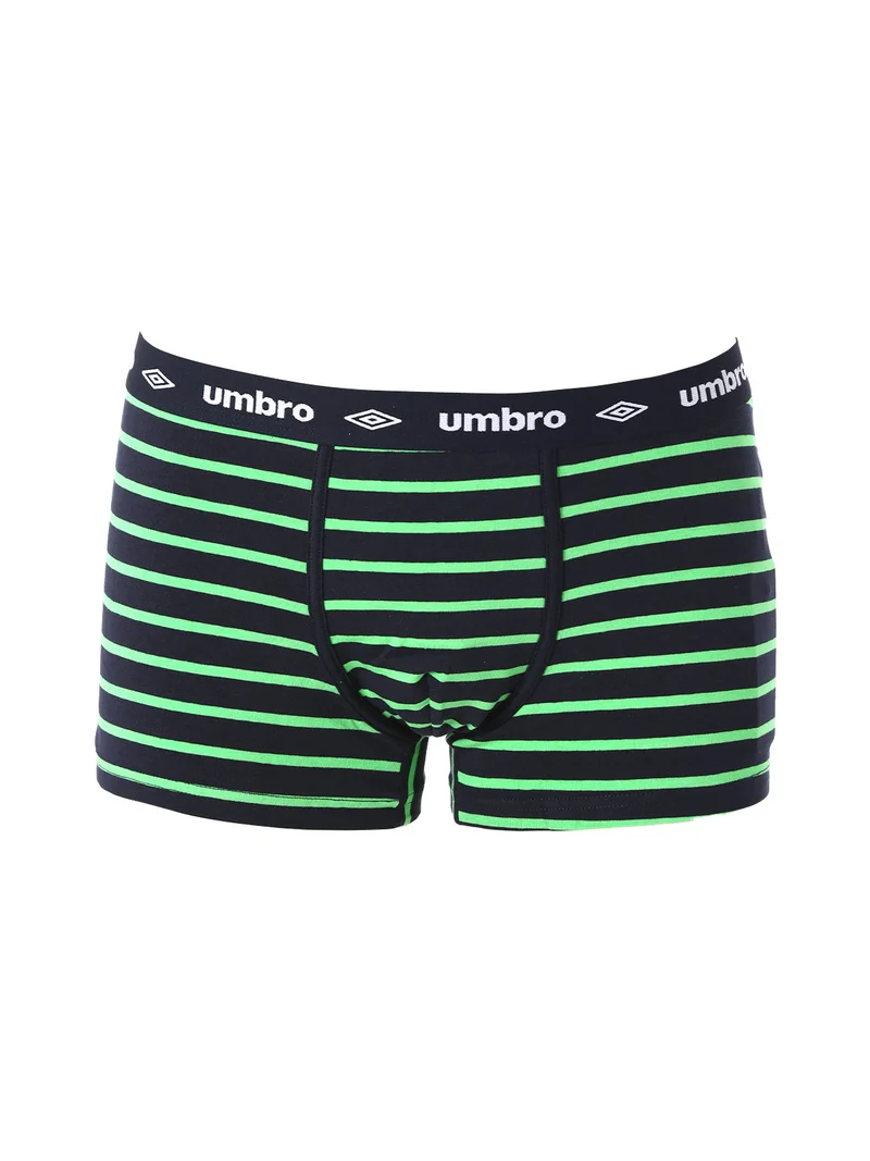 Boxer da uomo rigati in cotone elasticizzato - verde