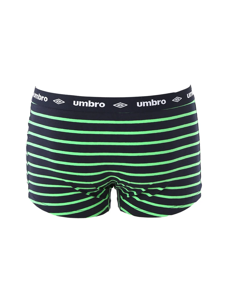 Boxer da uomo rigati in cotone elasticizzato - verde